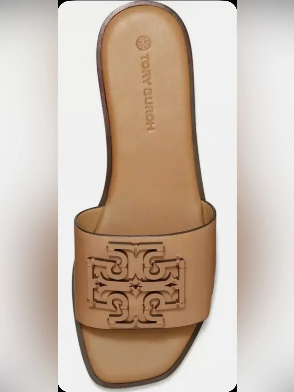 Tory Burch Ines Sandals Leather Slide Size 8.5